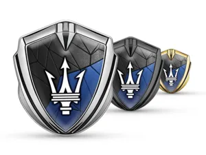 Maserati Metallico Cupolato Emblema Durevole Elegante Forma
